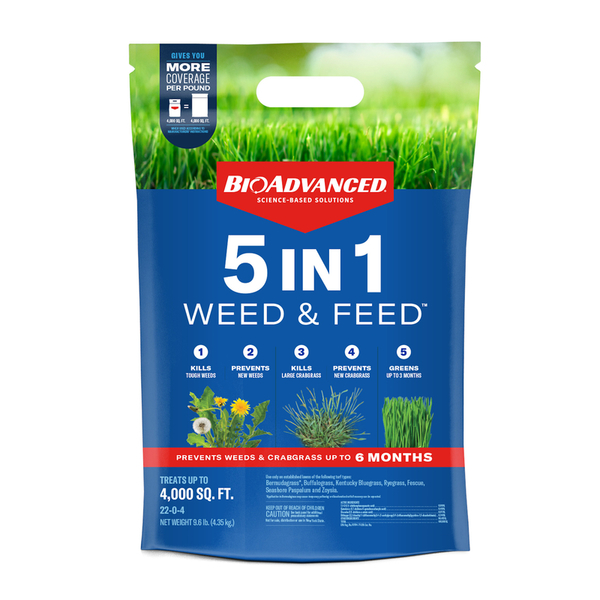 Bioadvanced WEED&FEED 5 IN 1 9.6LB 704860L